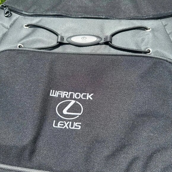 Lexus Vintage Carrying Case Black/Gray Laptop Bag With Shoulder Strap RARE Y2K - Picture 2 of 6